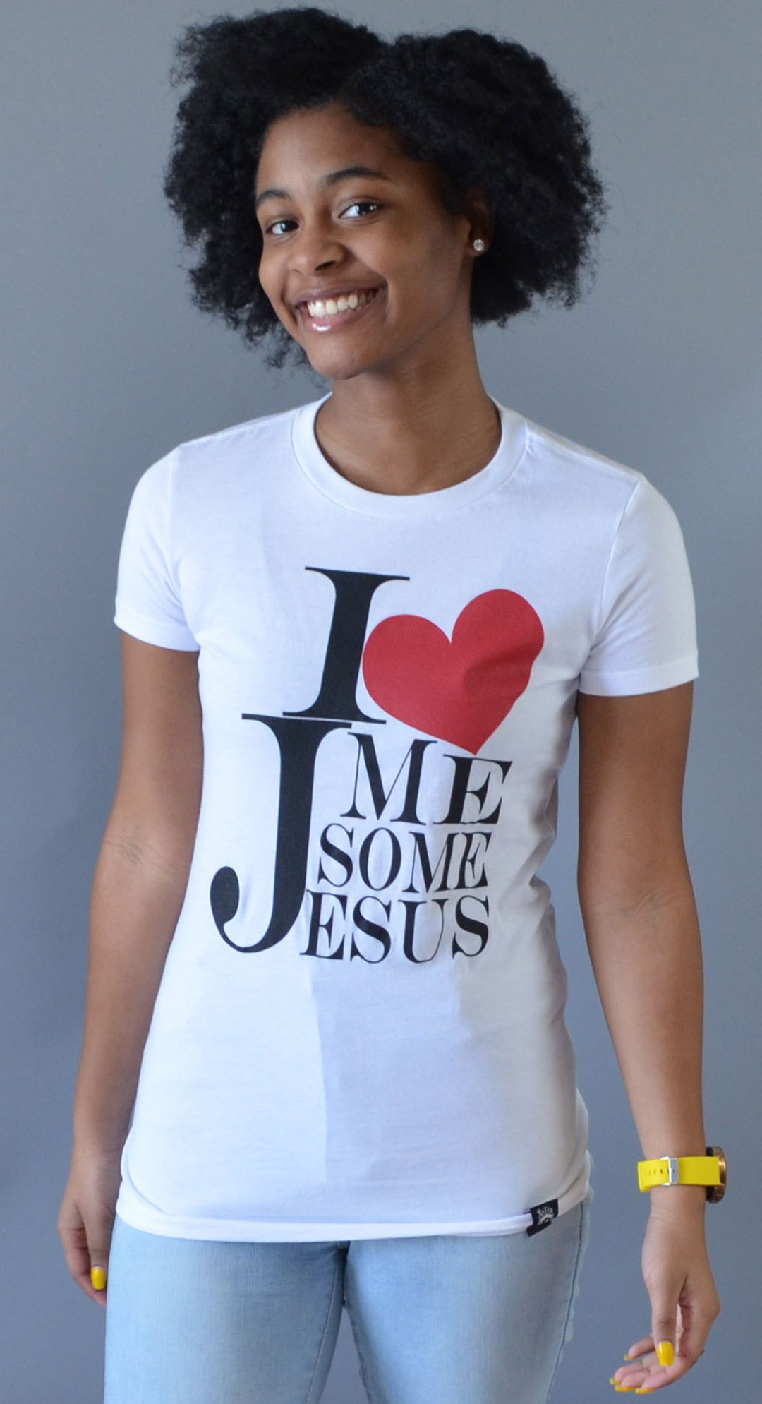 I Luv Me Some Jesus - T-Shirt (White)