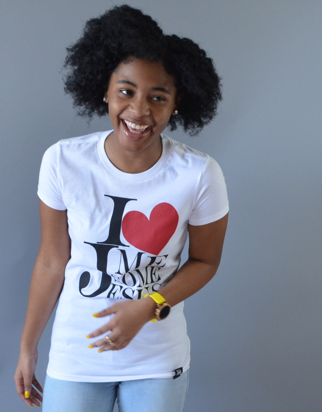 I Luv Me Some Jesus - T-Shirt (White)