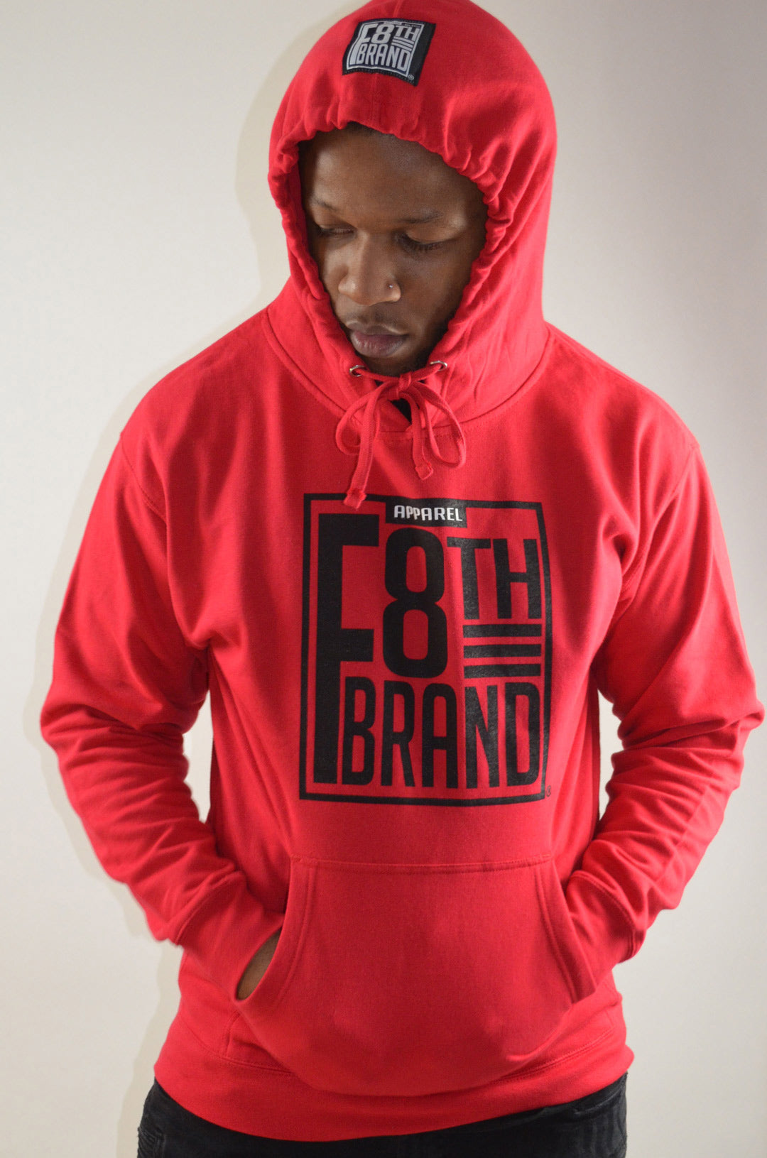 F8th Brand Apparel Logo - Hoodie (Red)