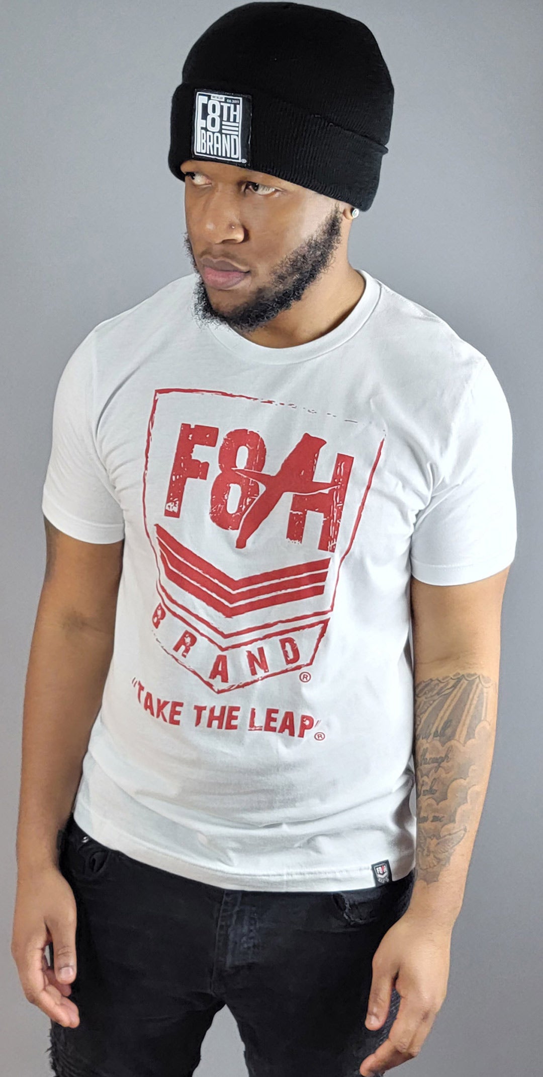 F8th Brand Logo - T-Shirt (White)