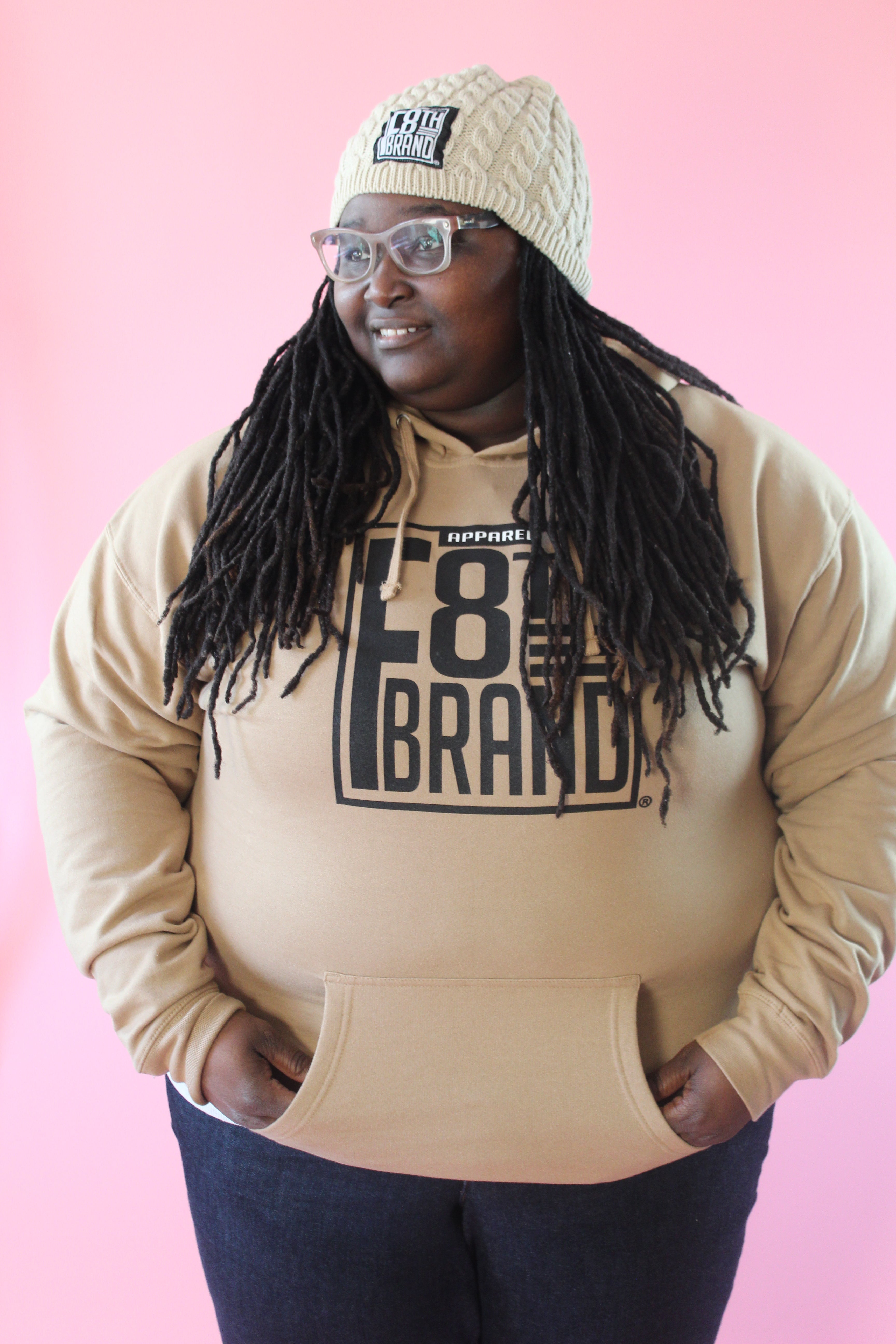 F8th Brand Apparel Logo - Hoodie (Sandstone)