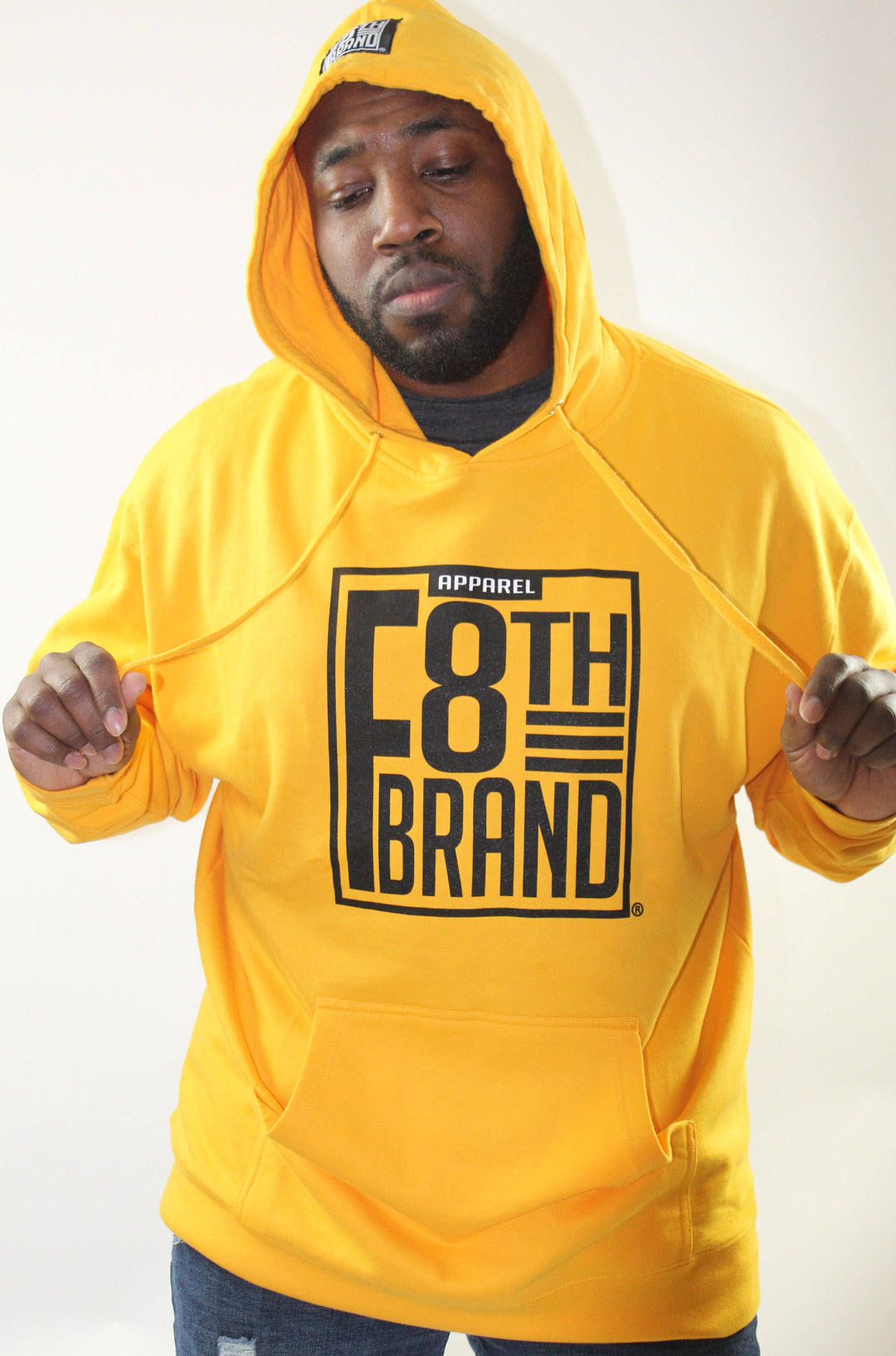 F8th Brand Apparel Logo - Hoodie (Gold)