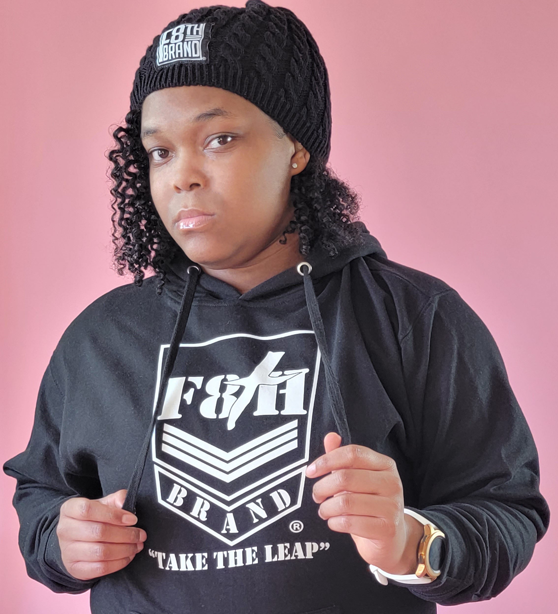 F8th Brand Logo - Hoodie (Black)