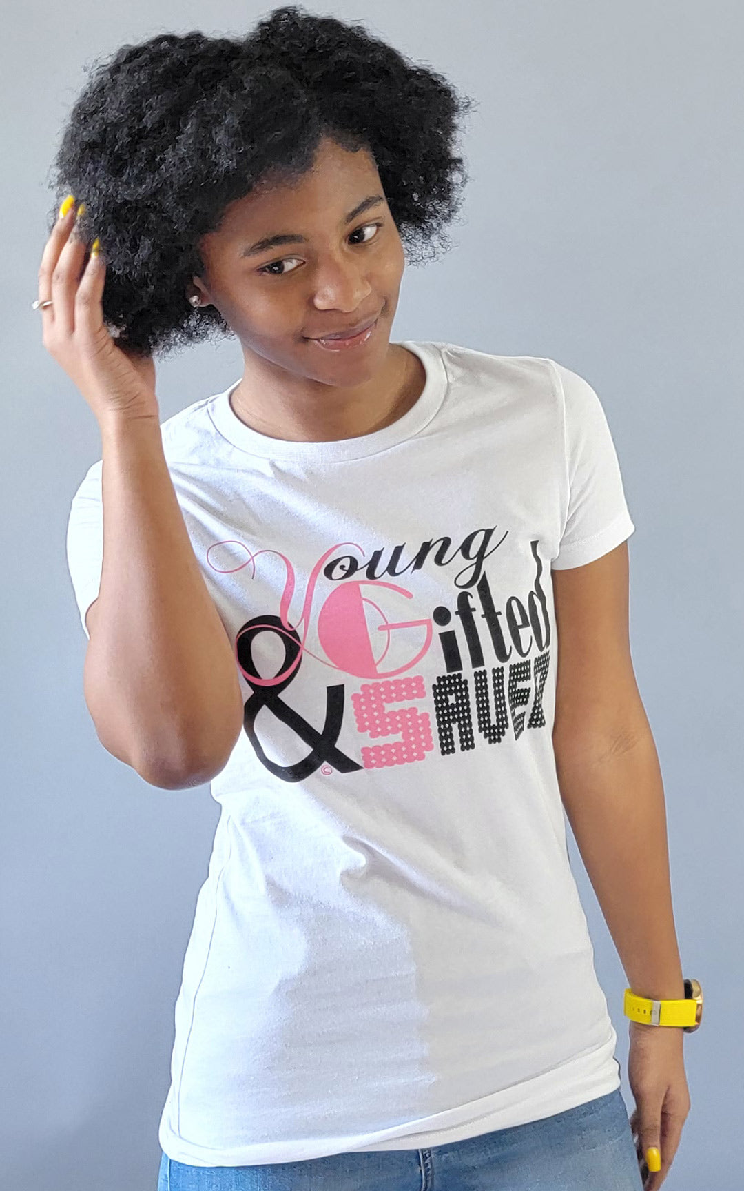 Young Gifted and Saved - T-Shirt (White)/Female Fit