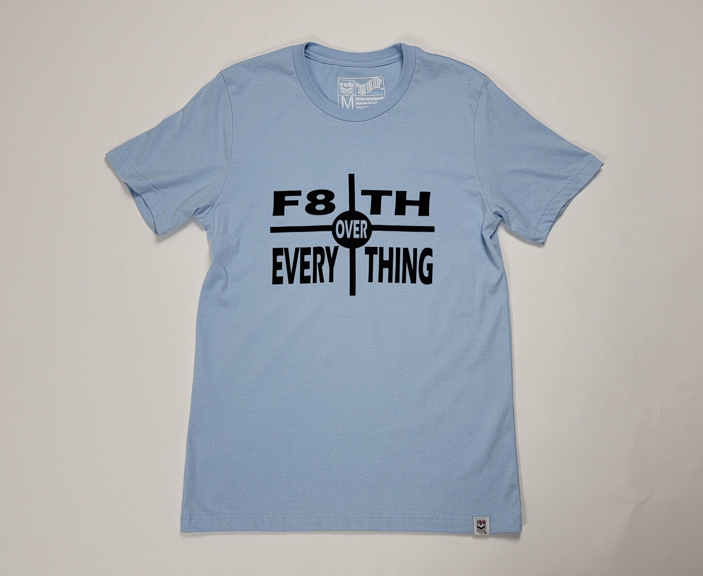 F8th Over Everything - T-Shirt (Light Blue)