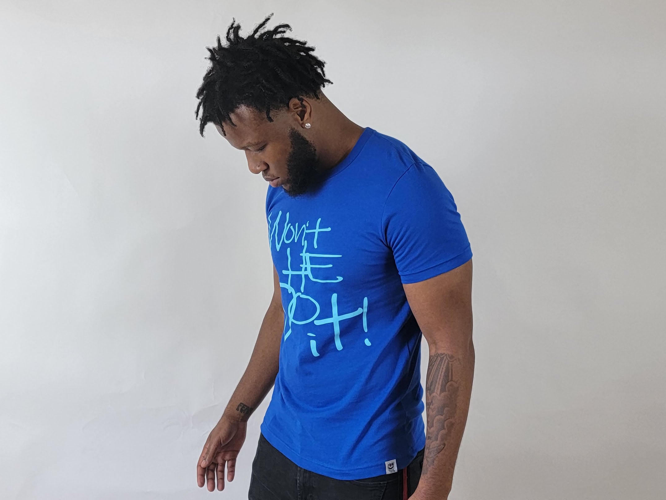 Won't He Do It - T-Shirt (Royal Blue)